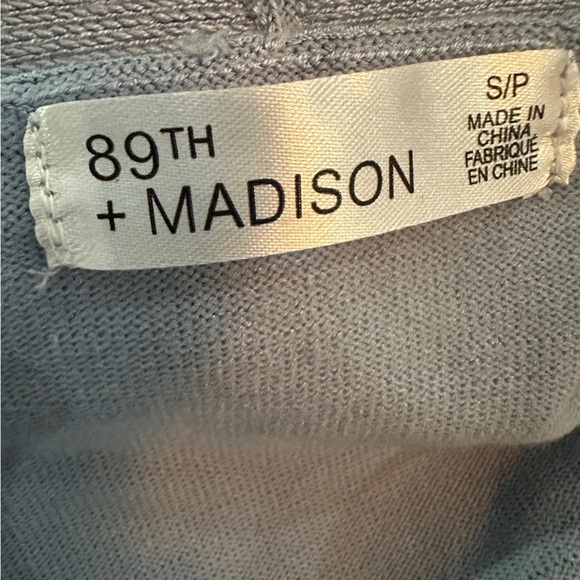 89th + Madison Ashleigh Faux Wrap Sweater Paisley Chiffon Sleeve Size Small NWT - Picture 11 of 12